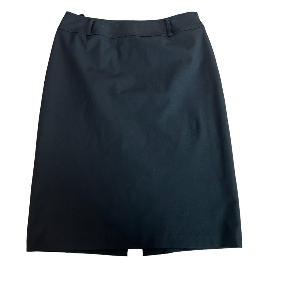 SANDRA Angelozzi black pencil skirt belt loops Sz 40